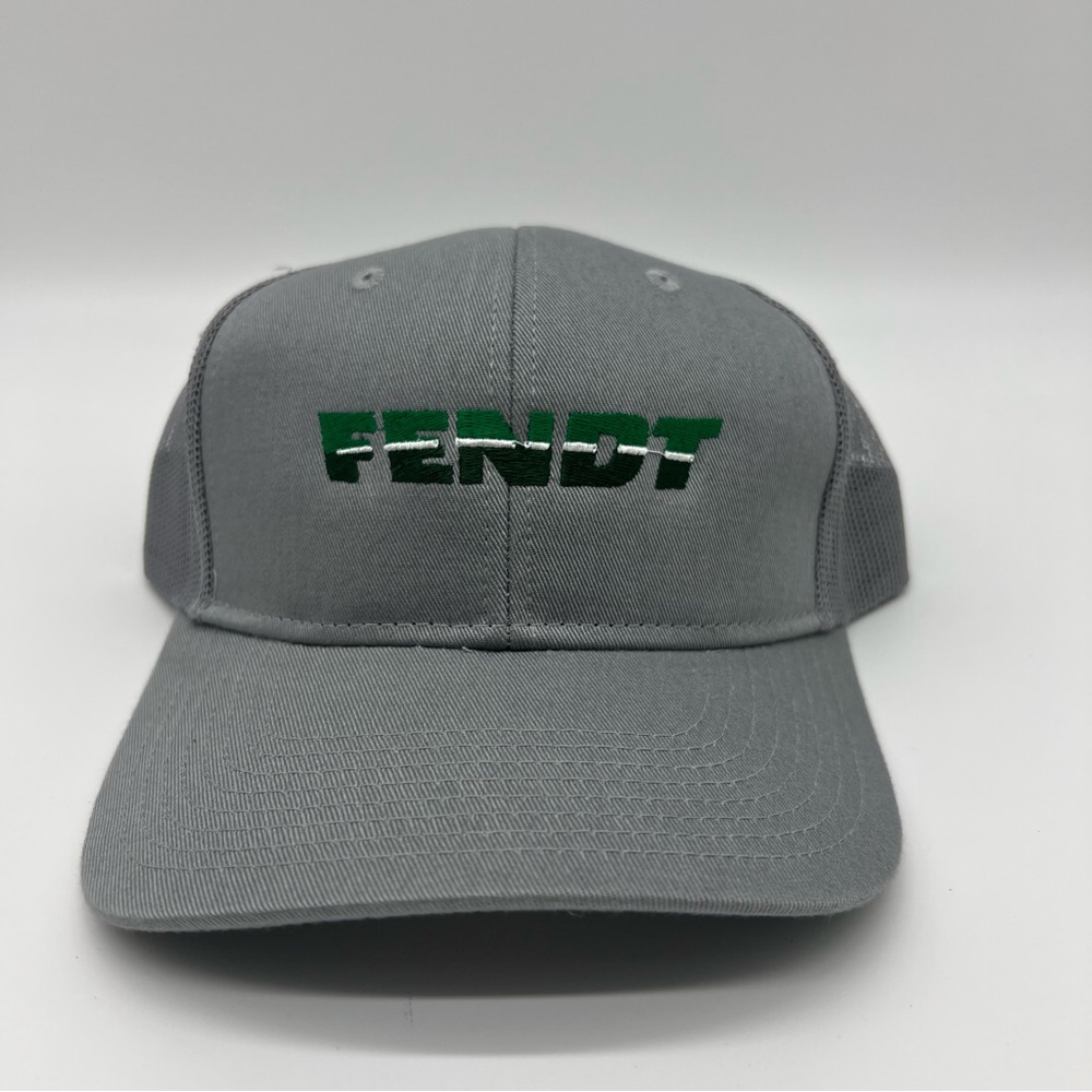 Fendt Tractor Baseball Hat, Gray, Adjustable